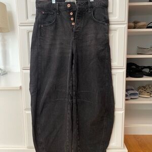 We the Free Good Luck Mid-Rise Barrel - Black